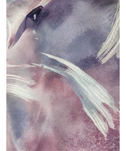 Wzorzysta spódnica plażowa chusta PAREO L/XL fioletowe mazaje